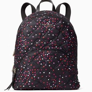 Karissa Quilted Festive Large Backpack Confetti